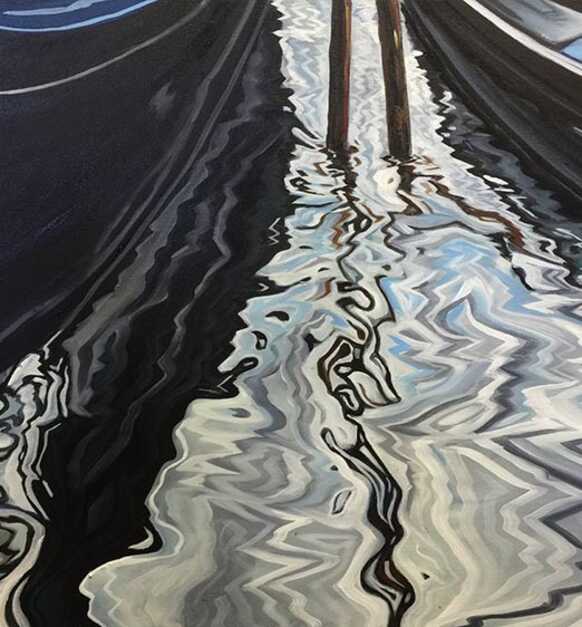 Blue Venice Oil On Canvas