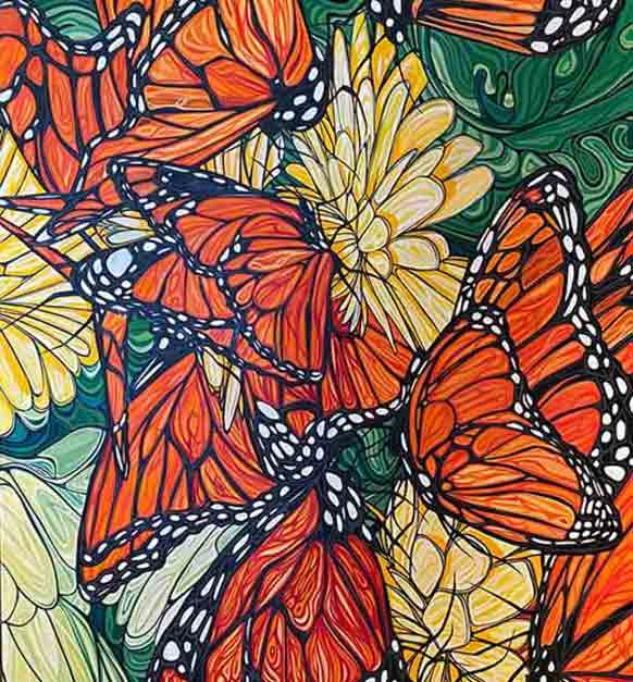 Butterfly Effect Oil Paint On Canvas
