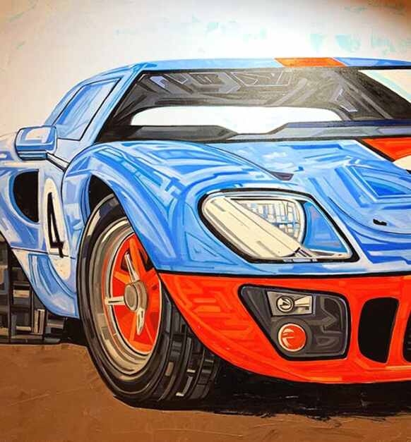 Ford GT Oil Paint On Canvas