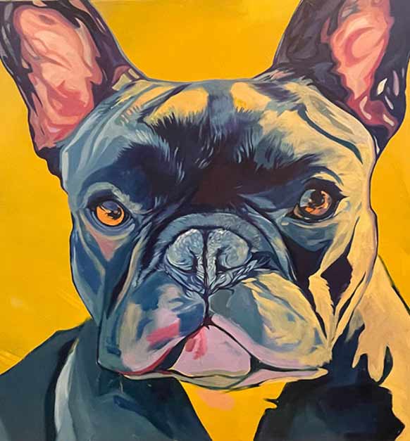 Izzy Babe Oil And Resin On Wood Panel