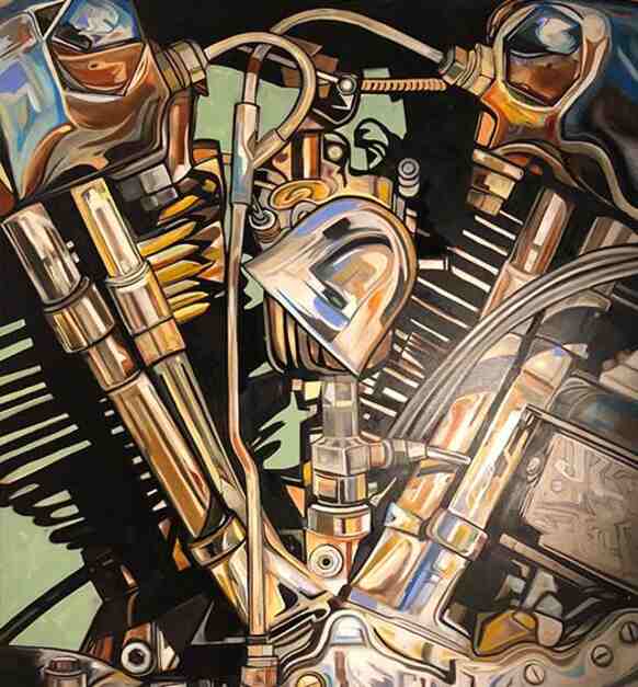 Knucklehead Oil Paint On Canvas