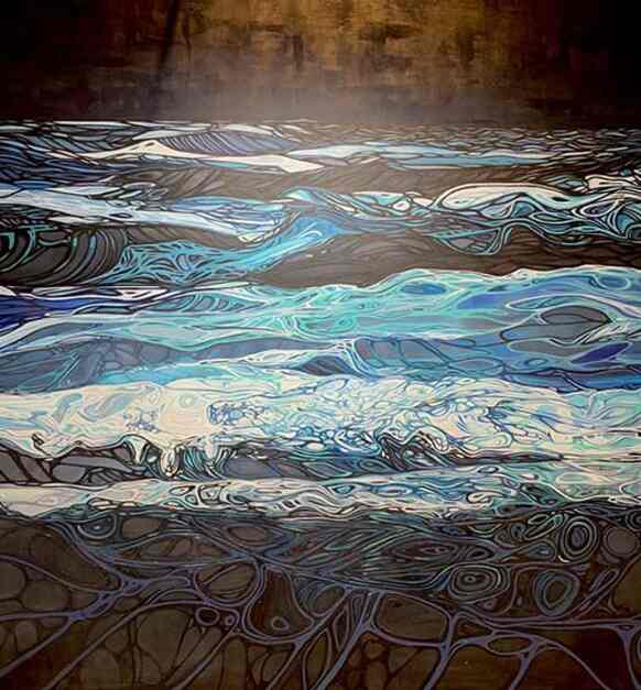 Night Swimming Oil On Canvas