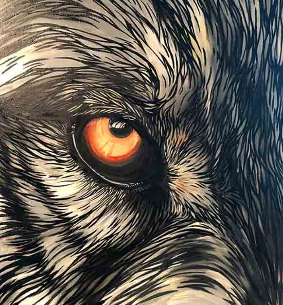 Nokoa Oil And Resin On Wood Panel