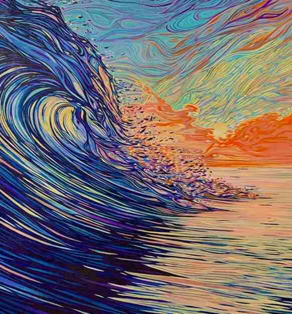 Over The Rainbow Oil On Canvas