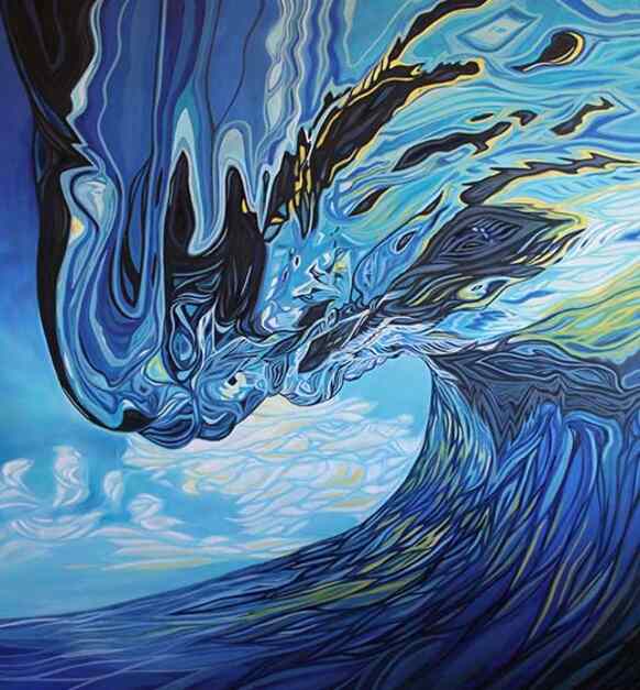 See Through Oil And Resin On Wood Panel