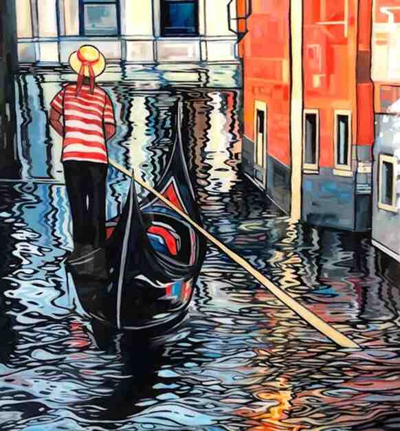 Sunday Drive Oil And Resin On Wood Panel