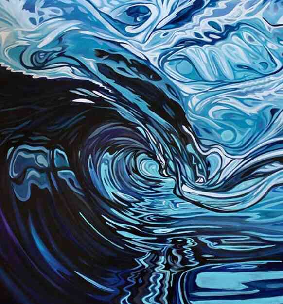 Through The Rabbit Hole Oil On Wood Panel